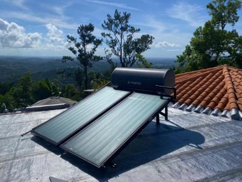 Showing solar equipment arrangement 