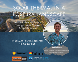 WEBINAR: Solar Thermal in a Post IRA Landscape
